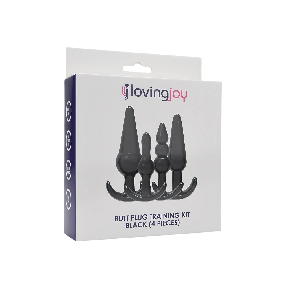 Loving Joy Butt Plug Training Kit Black