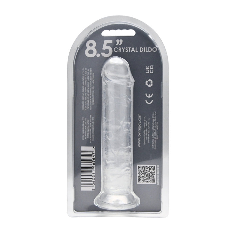 Loving Joy 8.5 Inch Suction Cup Dildo Clear