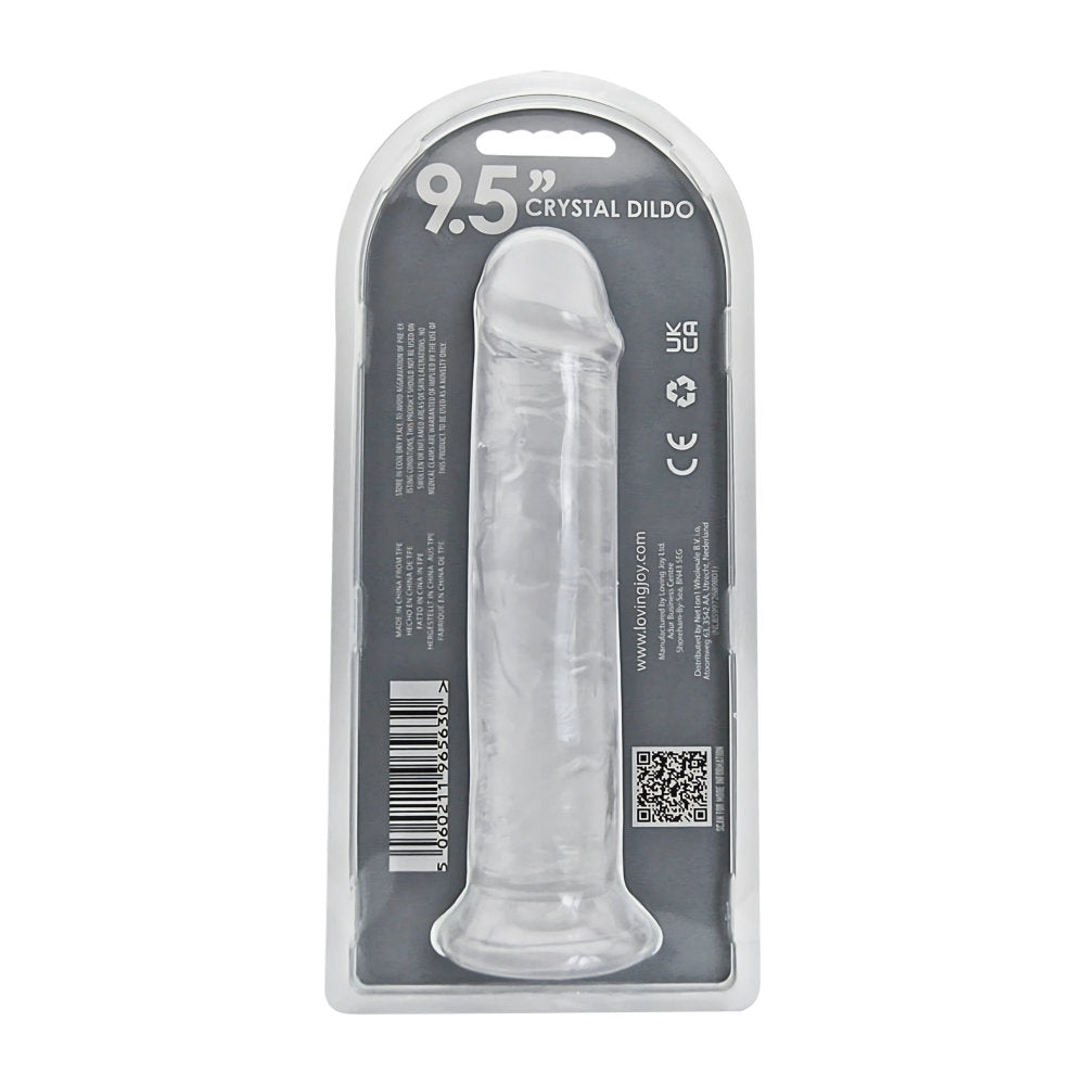 Loving Joy 9.5 Inch Suction Cup Dildo Clear