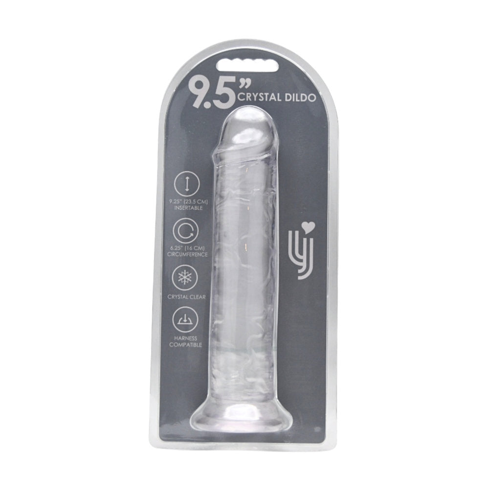 Loving Joy 9.5 Inch Suction Cup Dildo Clear