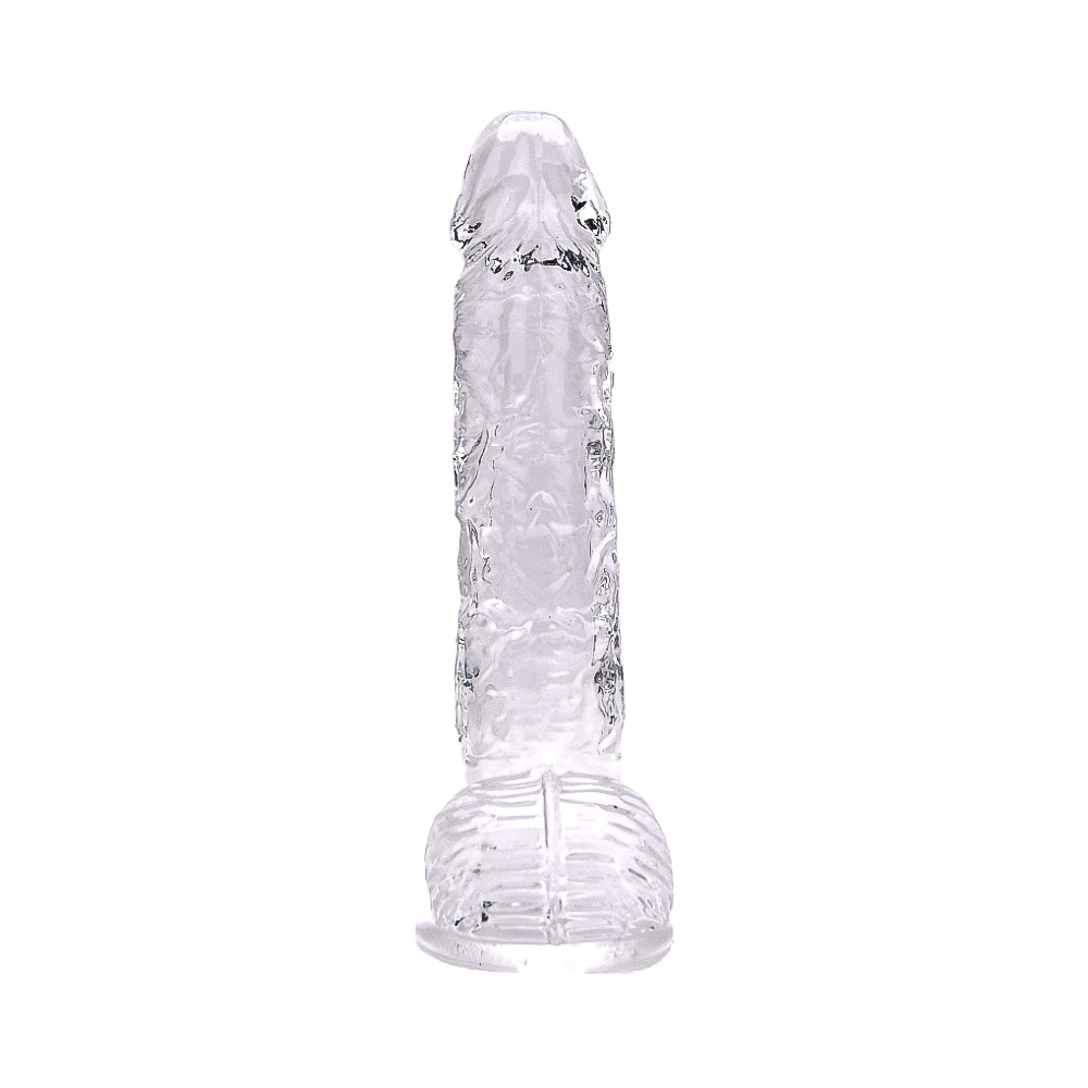 Loving Joy 9 Inch Dildo with Balls Clear