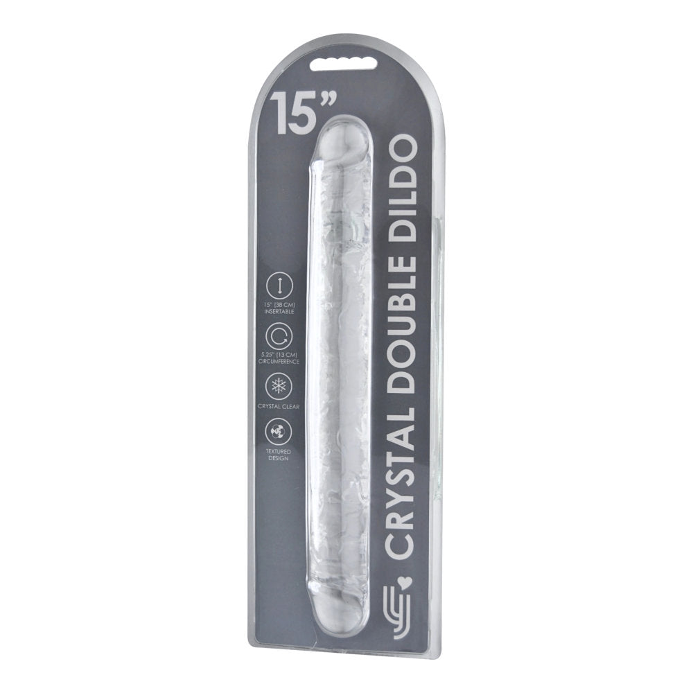 Loving Joy 15 Inch Double Ended Dildo Clear