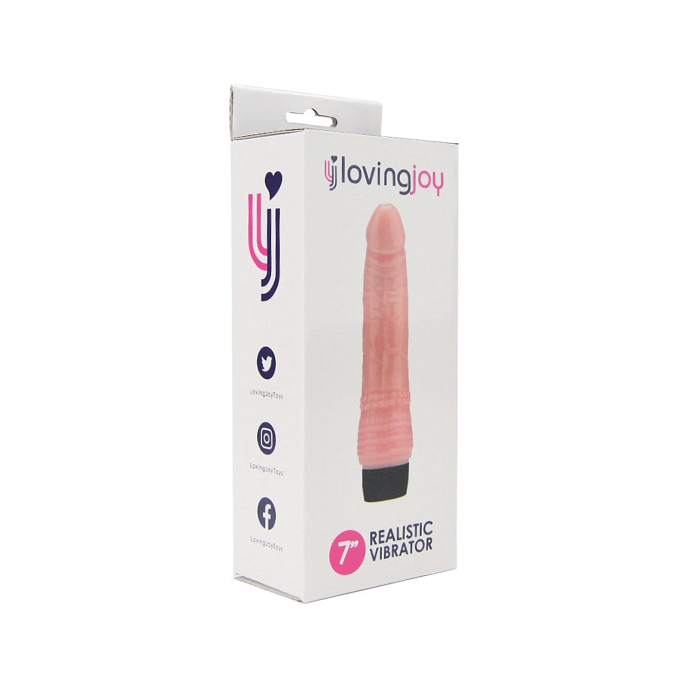 Loving Joy 7 inch Realistic Vibrator Vanilla