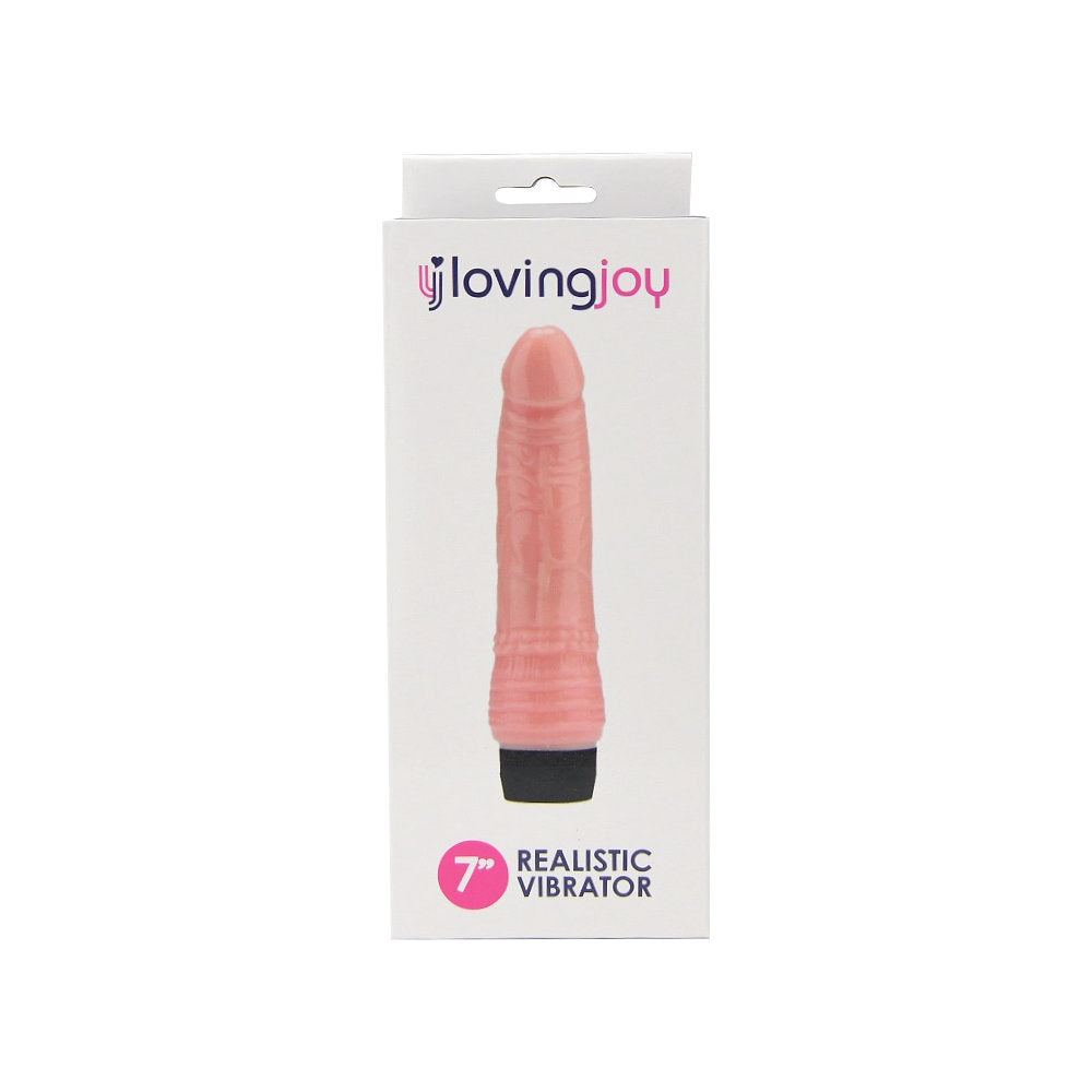 Loving Joy 7 inch Realistic Vibrator Vanilla