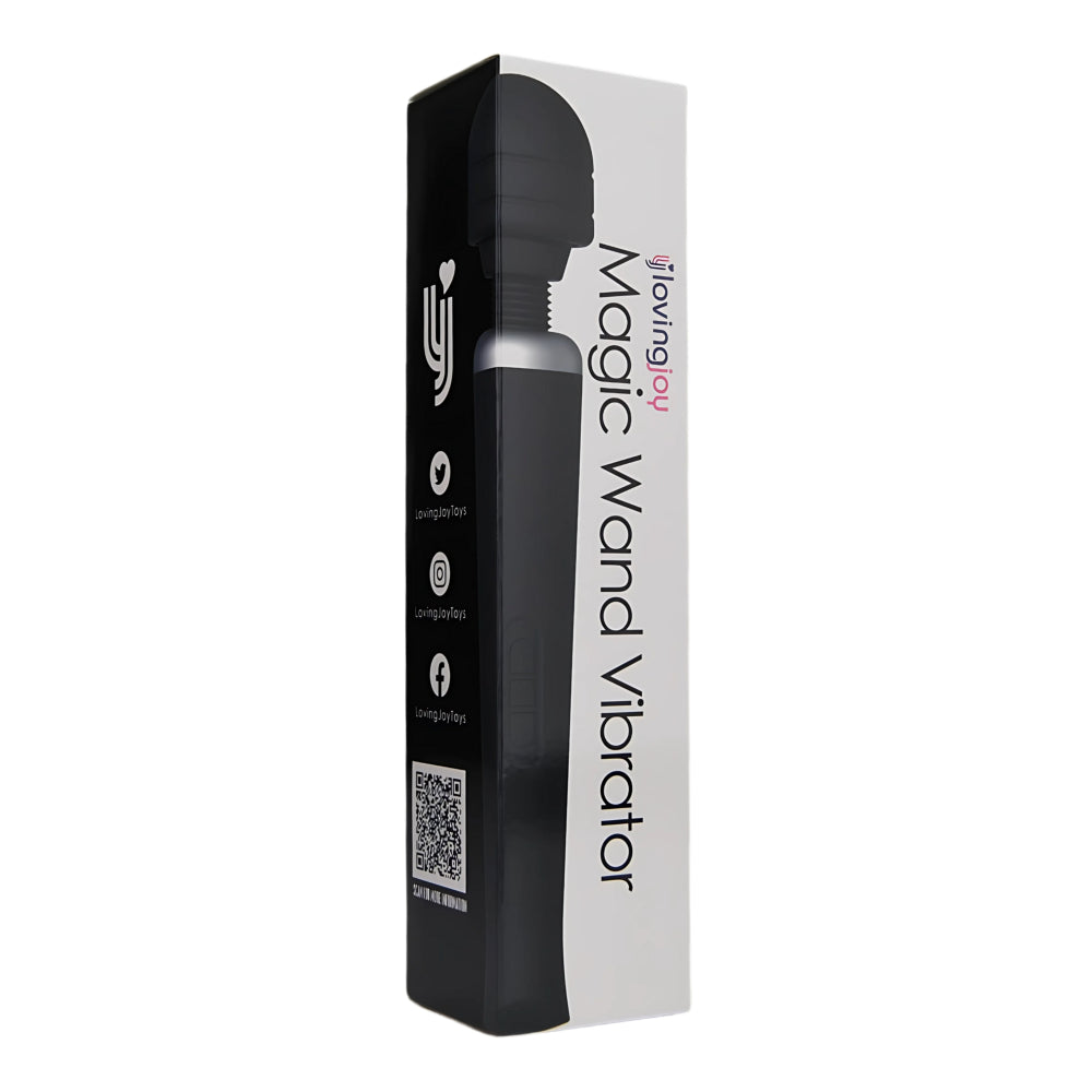 Loving Joy Rechargeable Magic Wand Vibrator Black