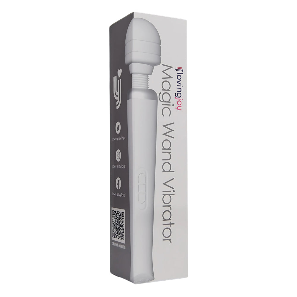 Loving Joy Rechargeable Magic Wand Vibrator White