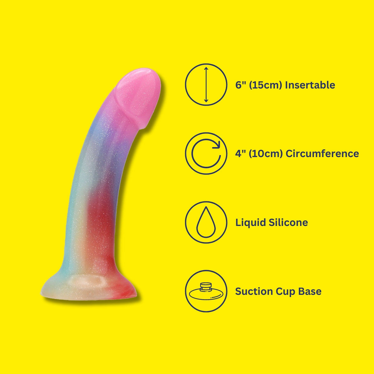 Mina Iridescent Silicone Dildo