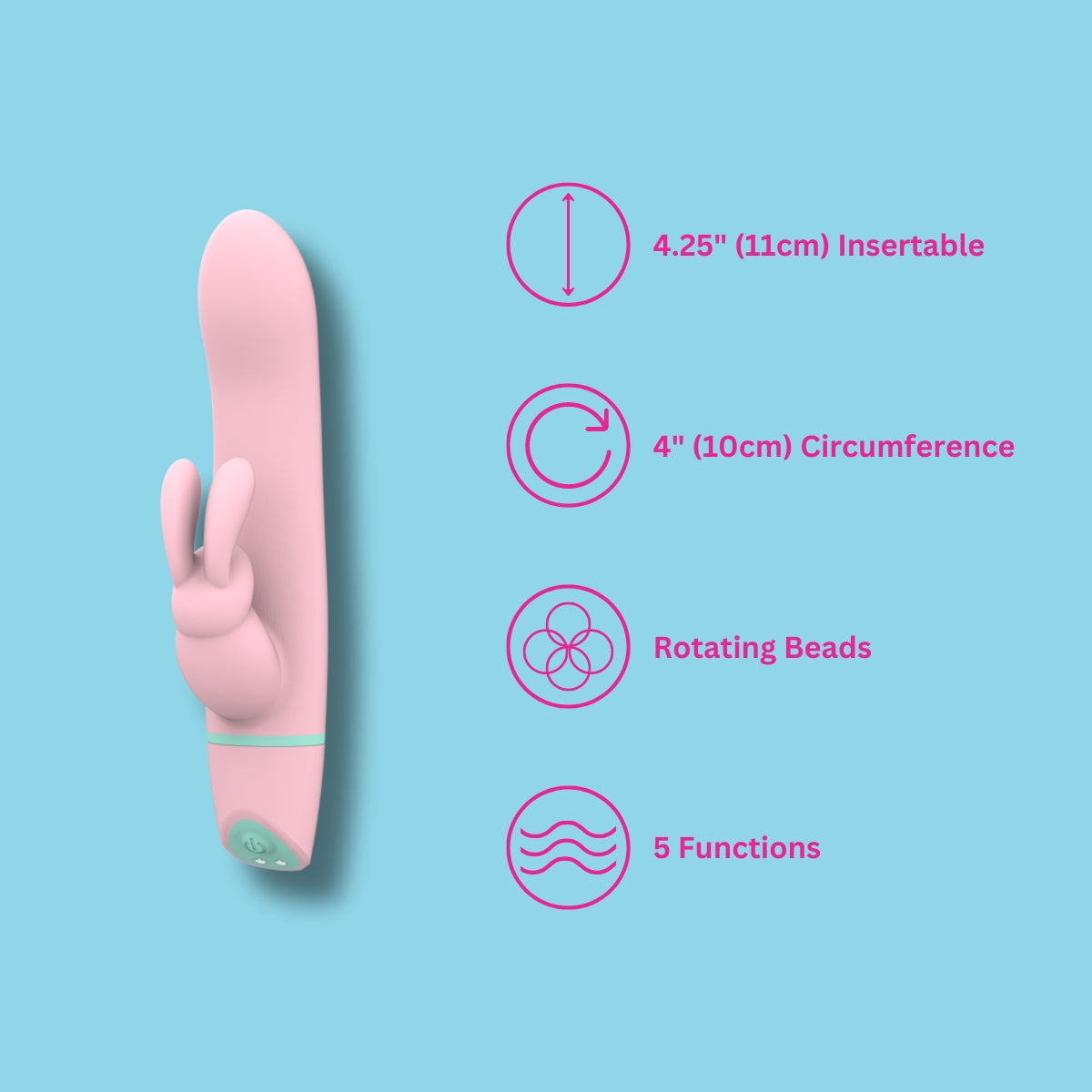 Mina Ripple Vibrating & Rotating Rabbit Vibrator