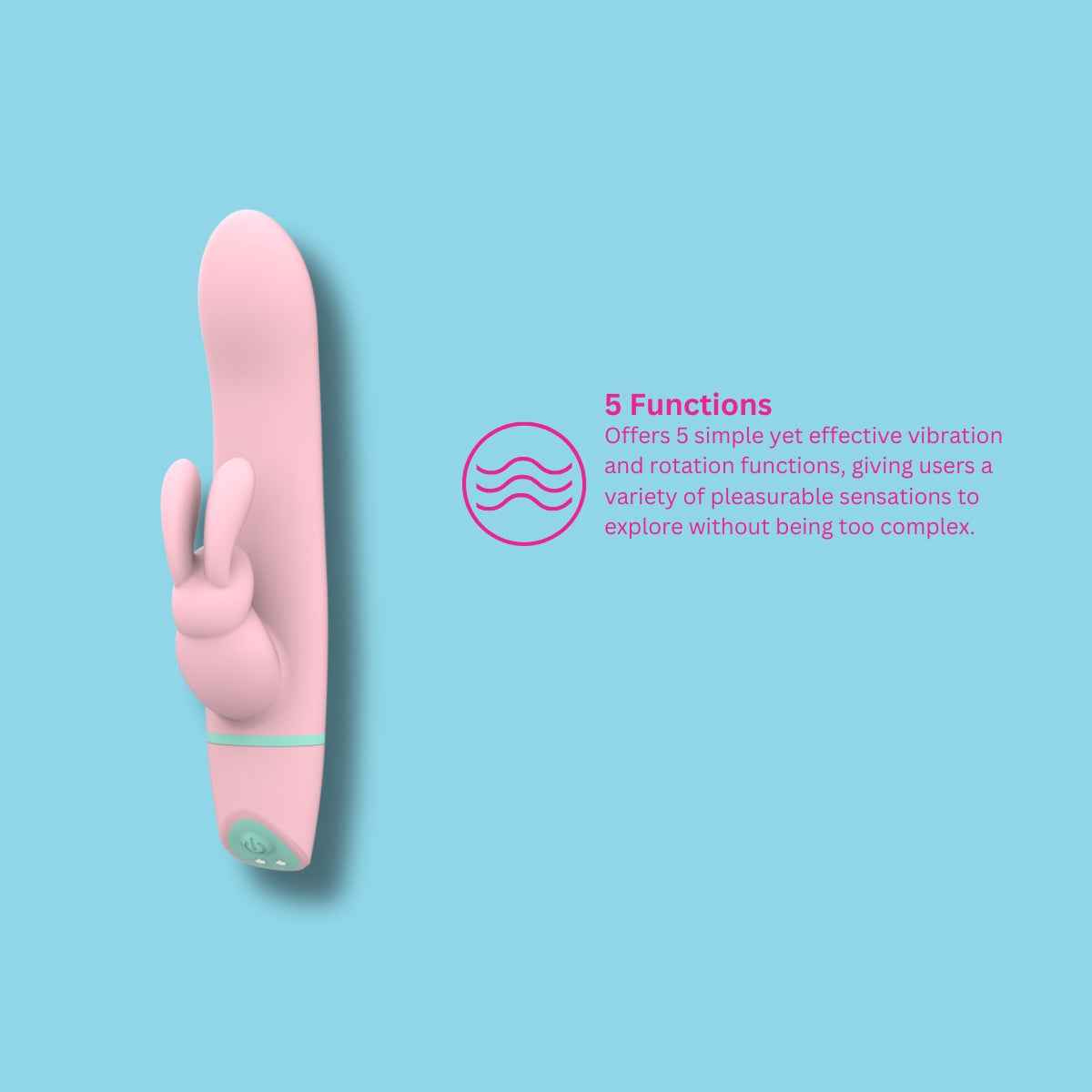 Mina Ripple Vibrating & Rotating Rabbit Vibrator