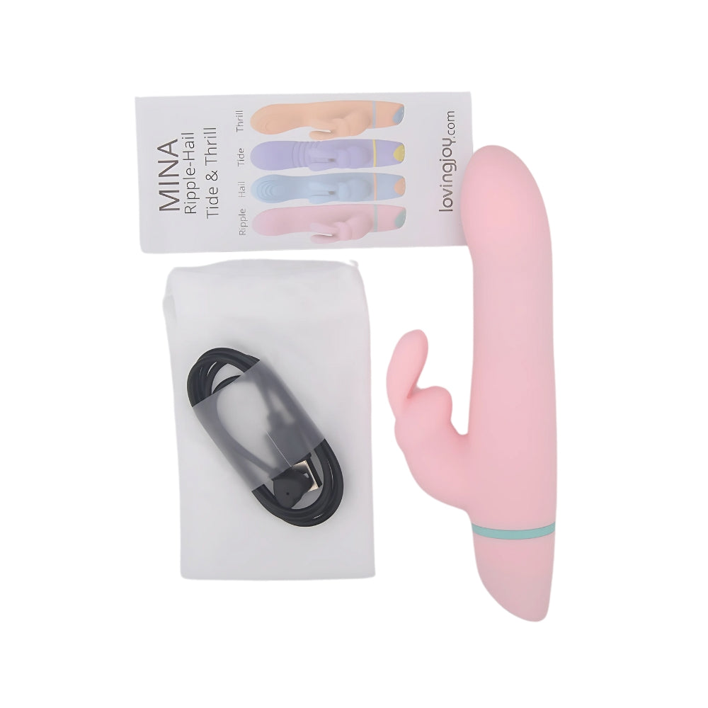 Mina Ripple Vibrating & Rotating Rabbit Vibrator