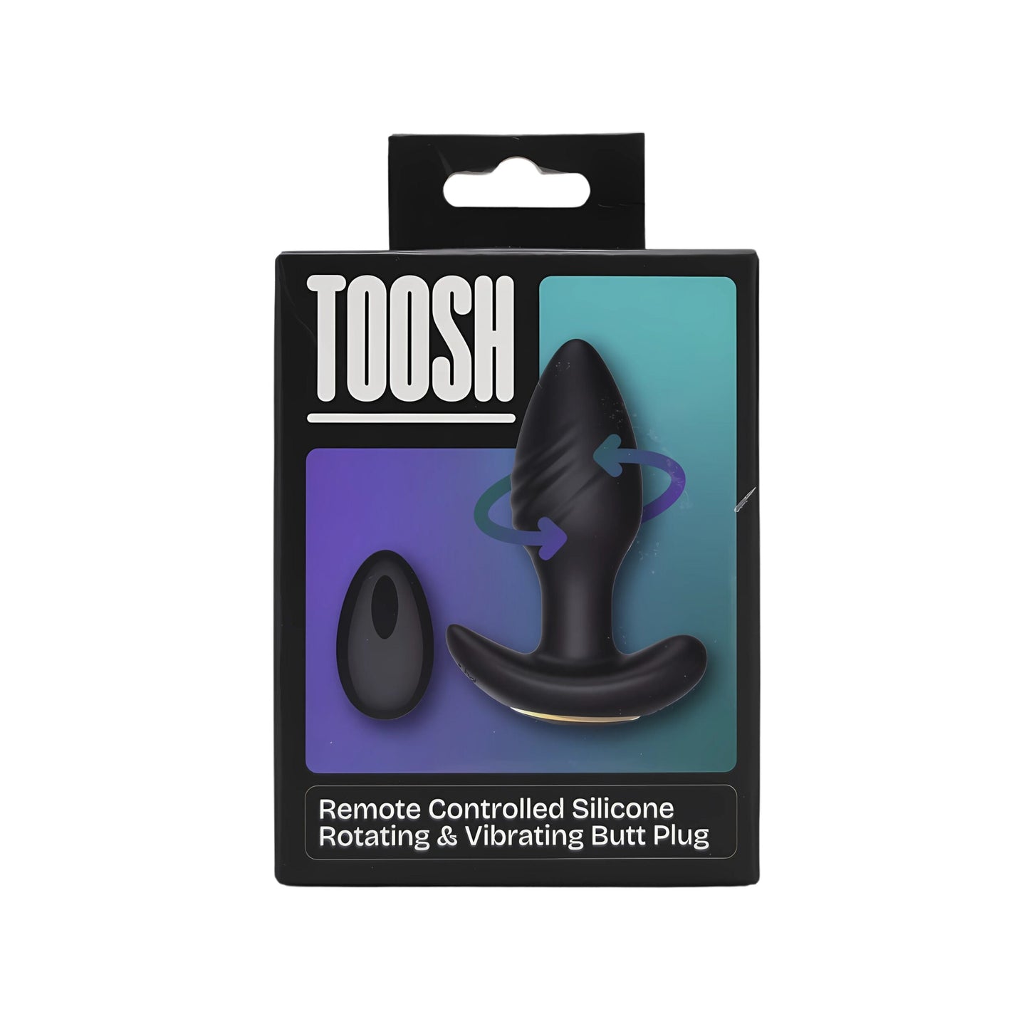 Toosh Remote Controlled Silicone Rotating & Vibrating Butt Plug