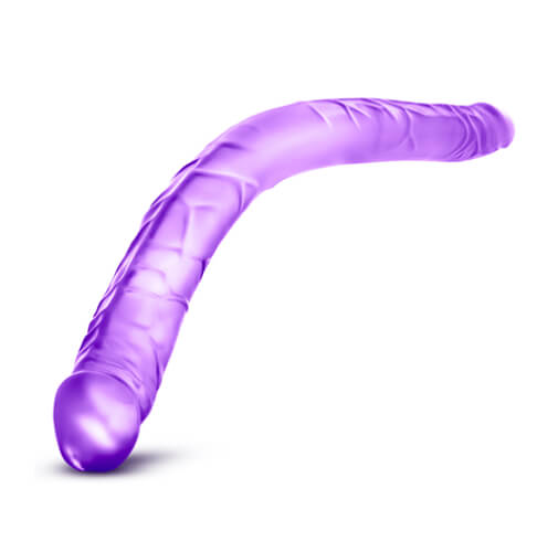 Double Dildo 16 Inch Purple