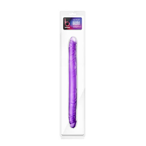 Double Dildo 16 Inch Purple