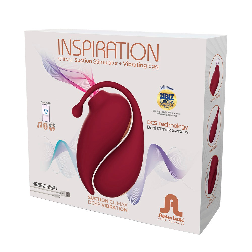 Adrien Lastic Inspiration Clitoral Suction Stimulator and Vibrating Egg