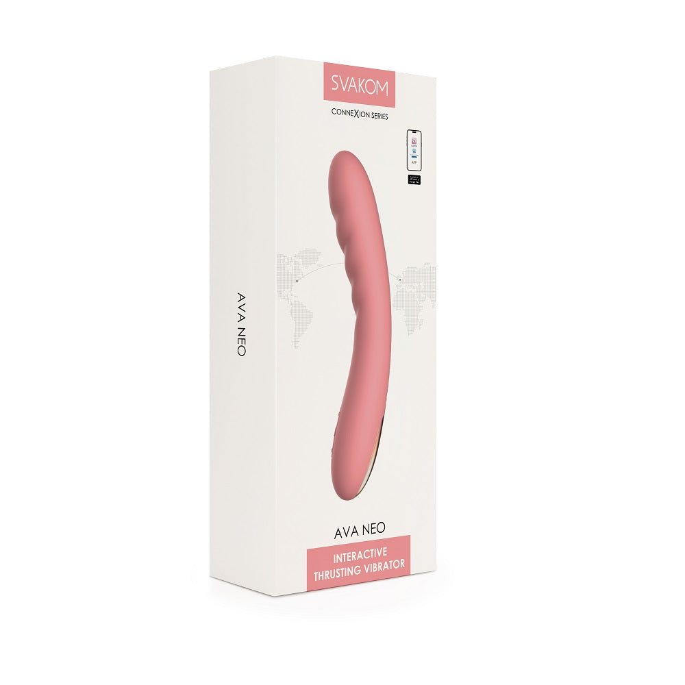 Svakom Ava Neo Interactive Thrusting Vibrator Pink