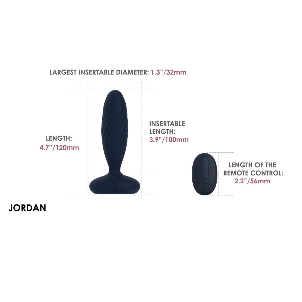 Svakom Jordan App-Controlled Thrusting Anal Vibrator