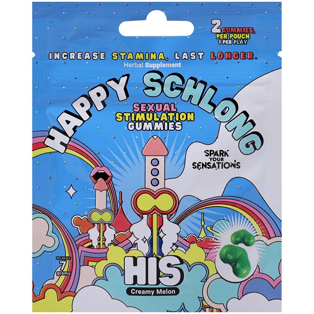 Happy Schlong (His) Sexual Stimulation Gummies (2 pack)