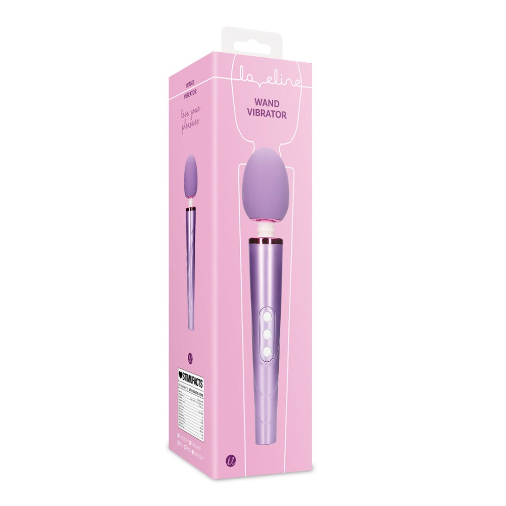 Rechargeable Wand Vibrator Metallic Purple