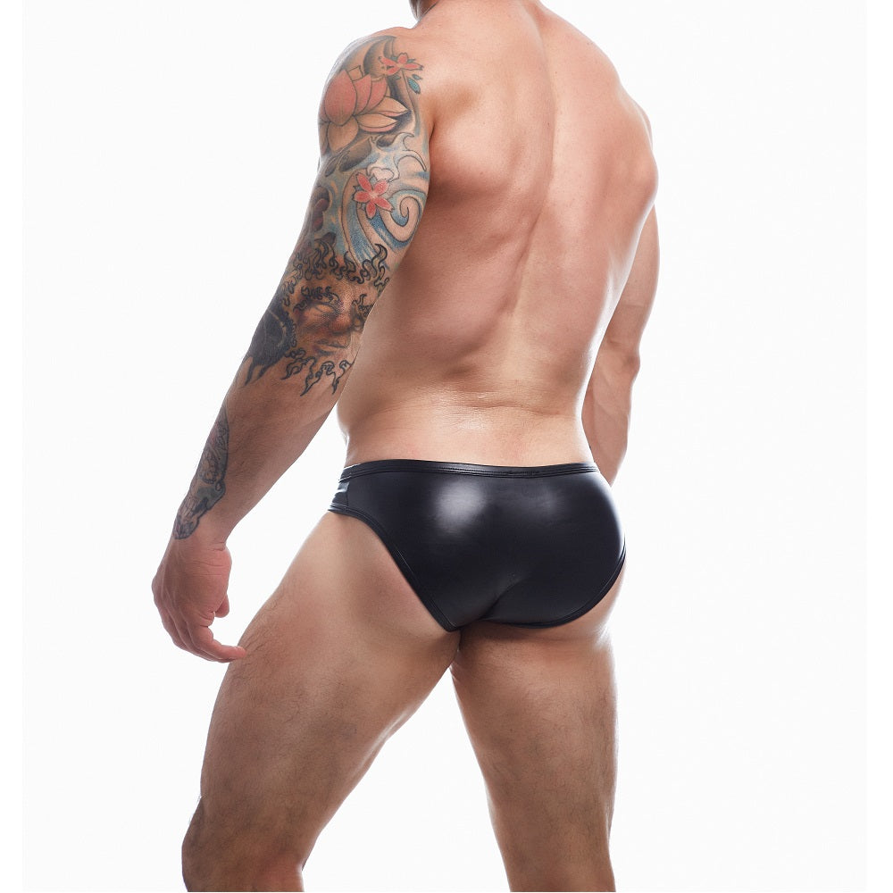 C4M Snap Ergonomic Brief Black Leatherette