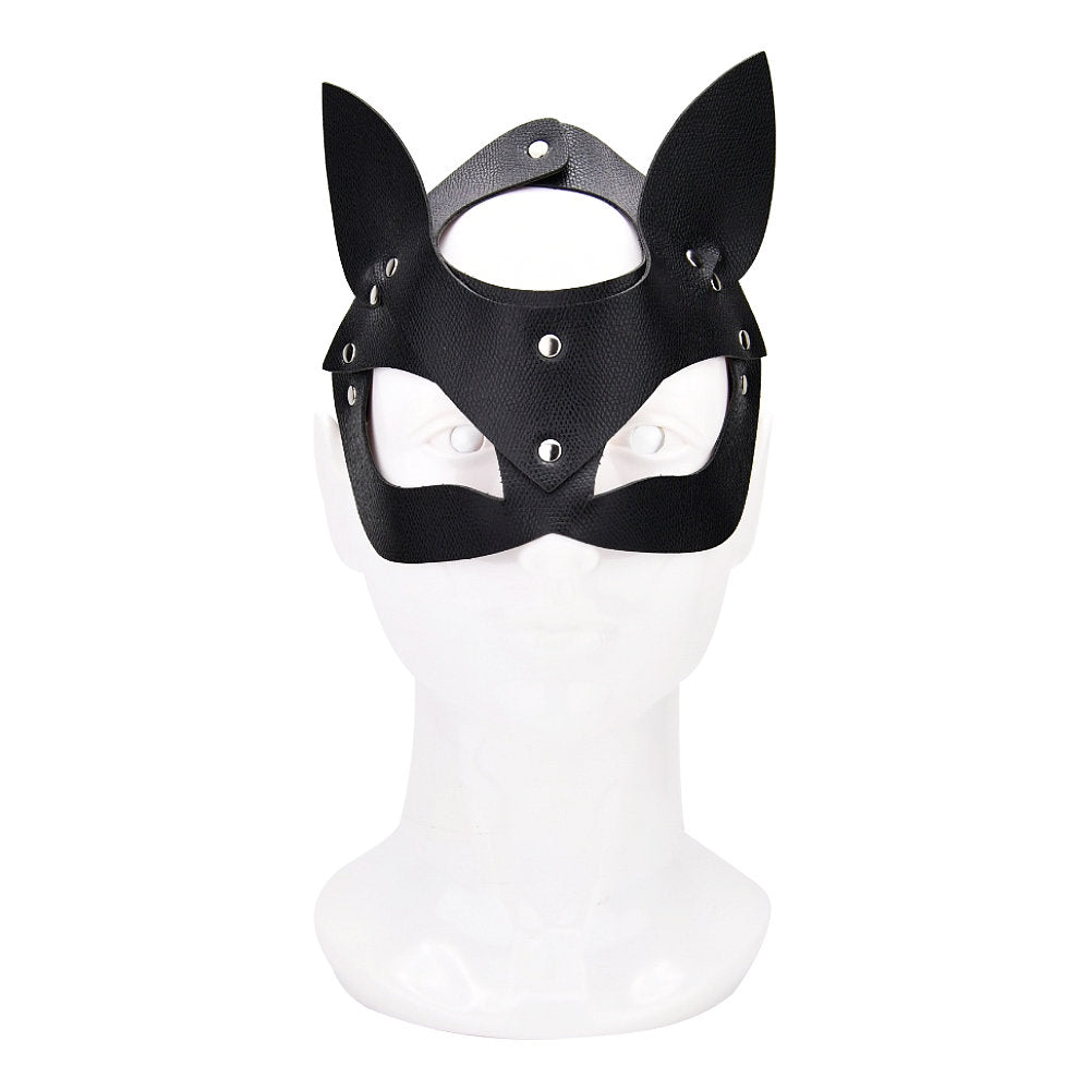 Bound to Play Kitty Cat Face Mask Black