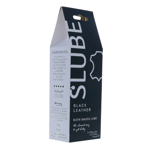 Slube Black Leather Water Based Bath Gel 250g