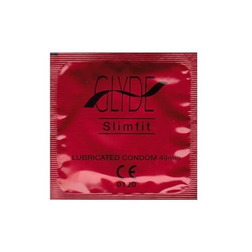 Glyde Ultra Slimfit Red Flavour Vegan Condoms 100 Bulk Pack