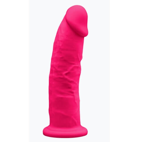SilexD 9 inch Realistic Silicone Dual Density Dildo with Suction Cup Pink